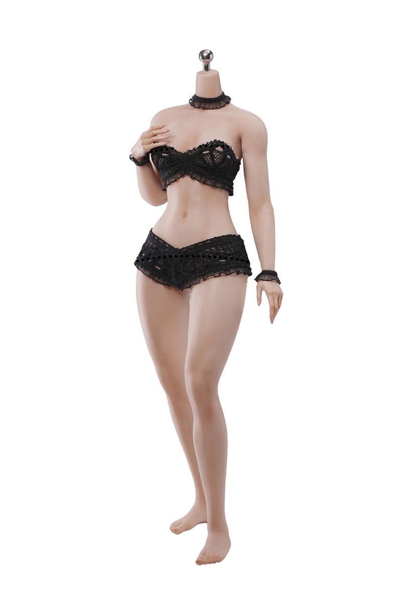 TB League TB League 1/6 Super Flexible Seamless Female Body with Slim Waist and Curvy Body, Headless/Integrated Legs/Suntan รูปภาพ 2