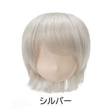 Obitsu Plastic Manufacturing 4.5-inch M-wig Short Silver (Fashion Doll) gambar 1