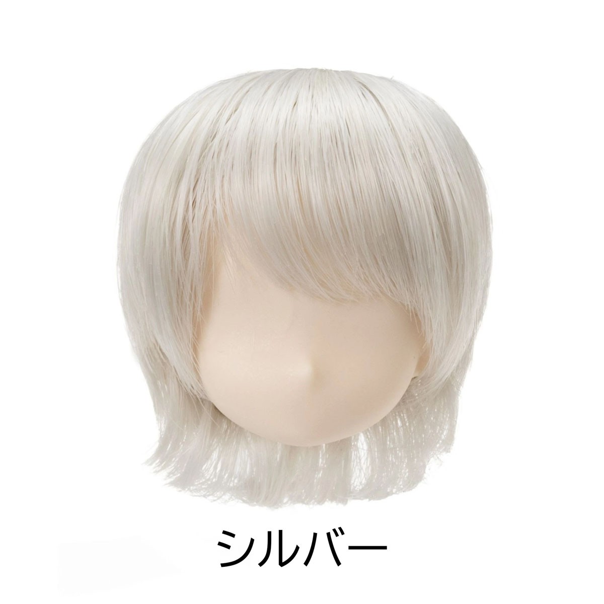 Obitsu Plastic Manufacturing 4.5-inch M-wig Short Silver (Fashion Doll) gambar 2
