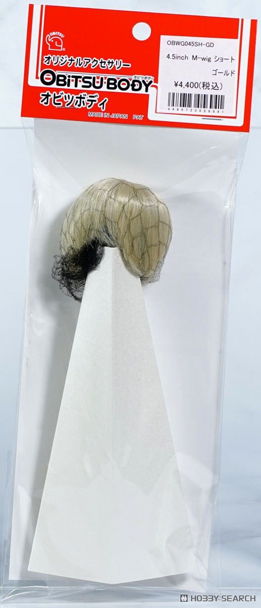Obitsu Plastic Manufacturing 4.5-inch M-wig Short Gold (Fashion Doll) gambar 3