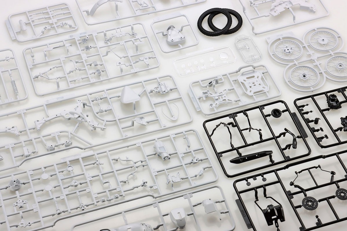 Fujimi Honda CT125 (Hunter Cub/Non-color) Special edition (with optional parts) (Model Car) hình ảnh 5