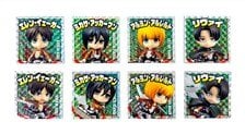 Good Smile Company Attack on Titan Nendoroid Plus Collectible Sticker (Set of 8) (Anime Toy)