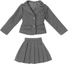 Azone International PNS Blazer &amp; Pleated Skirt Set II (Blazer &amp; Pleated Skirt) (Gray) (Fashion Doll) Bild 1