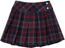 Azone International PNS Side Button Pleated Skirt III (Navy Check) (Fashion Doll) imagen 1