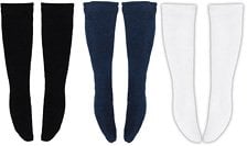 Azone International PNS High Socks Set II (3-color set: Black, Navy, White) (Fashion Doll) Bild 1