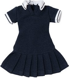 Azone International Q`z Pleated Polo Mini Dress (Navy) (Fashion Doll) รูปภาพ 1