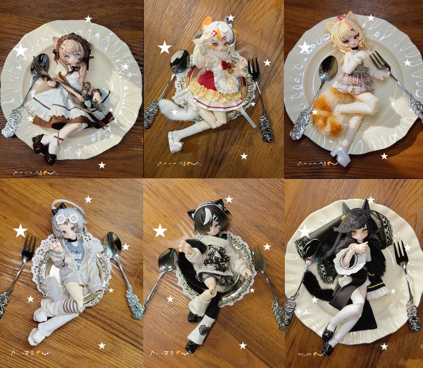 Inedible Doll Meow Meow Meow Dimension 1/8 BJD Blind BOX (Single Item) (Fashion Doll) รูปภาพ 2