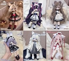 Meki Fluffy Goodnight 1/6 Rooted Hair BJD Blind Doll Series (Single Item) (Fashion Doll)