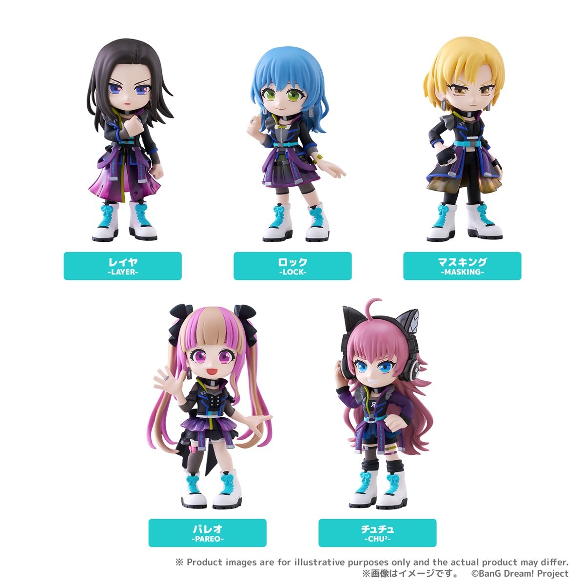 Bushiroad Creative PalVerse Bang Dream! RAISE A SUILEN (Set of 6) (Figure) gambar 2