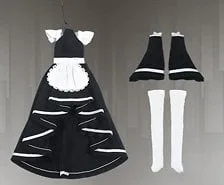 GOOMOO GM-N-003 Maid Clothes Outfit Set for 1/12 Scale Action Figures (Fashion Doll)