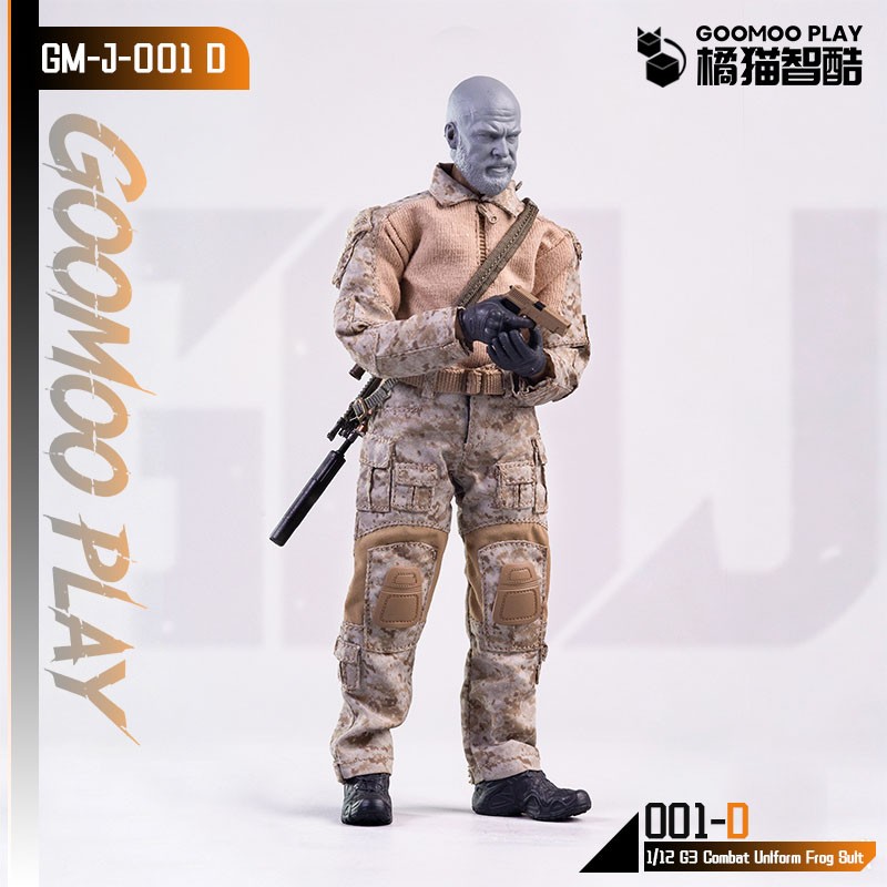 GOOMOO G3 Combat Wear: ชุดสําหรับฟิกเกอร์แอ็คชั่นสเกล 1/12 GM-J-001-D รูปภาพ 3