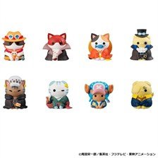 MegaHouse Mega Cat Project One Piece `Nyan Piece Nyaaan! Kaizokuoh ni Ore wa Narunyan!` (Set of 8) (Figure) image 1