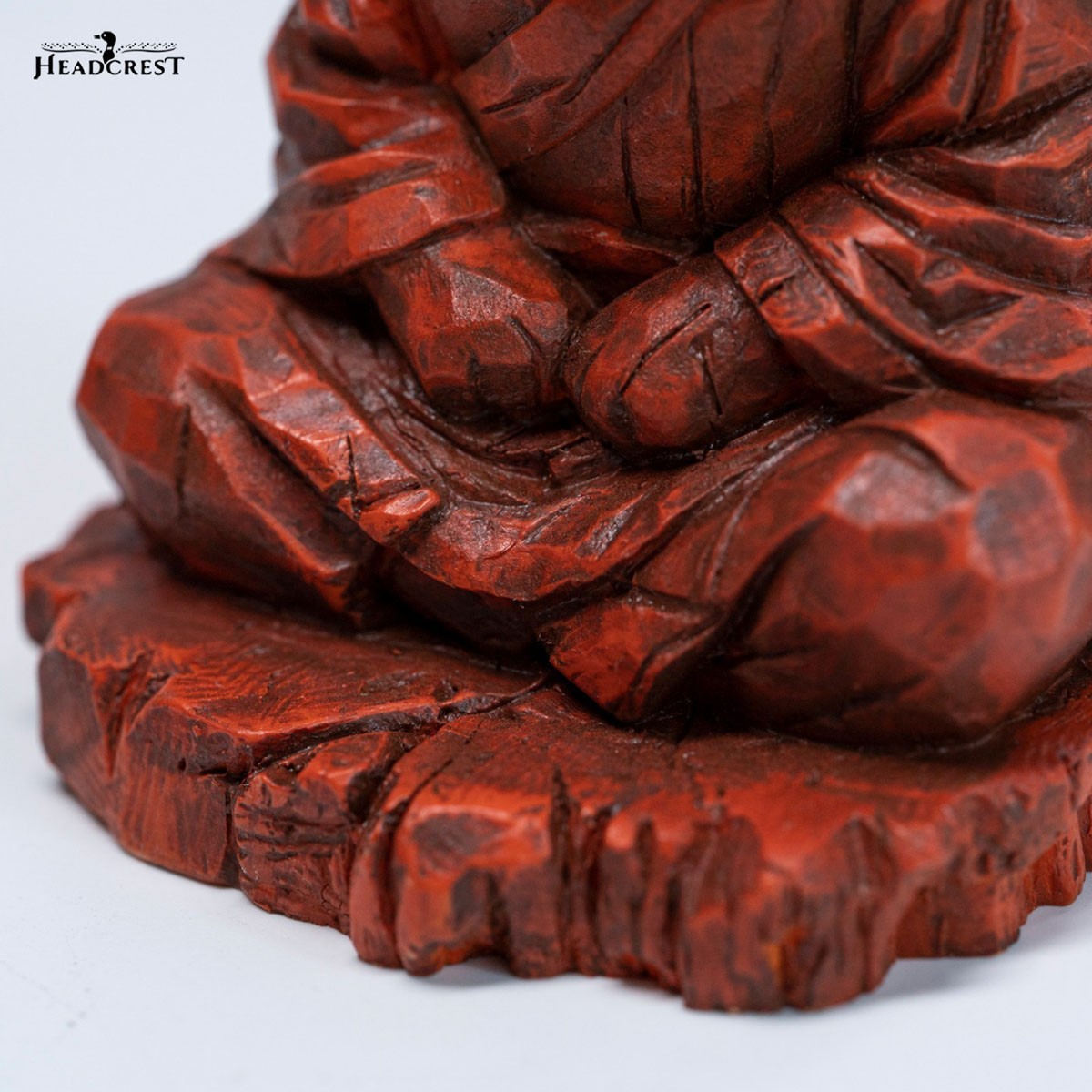 Headcrest Headcrest Zen Cat Wood-Carved Style Figure B รูปภาพ 8