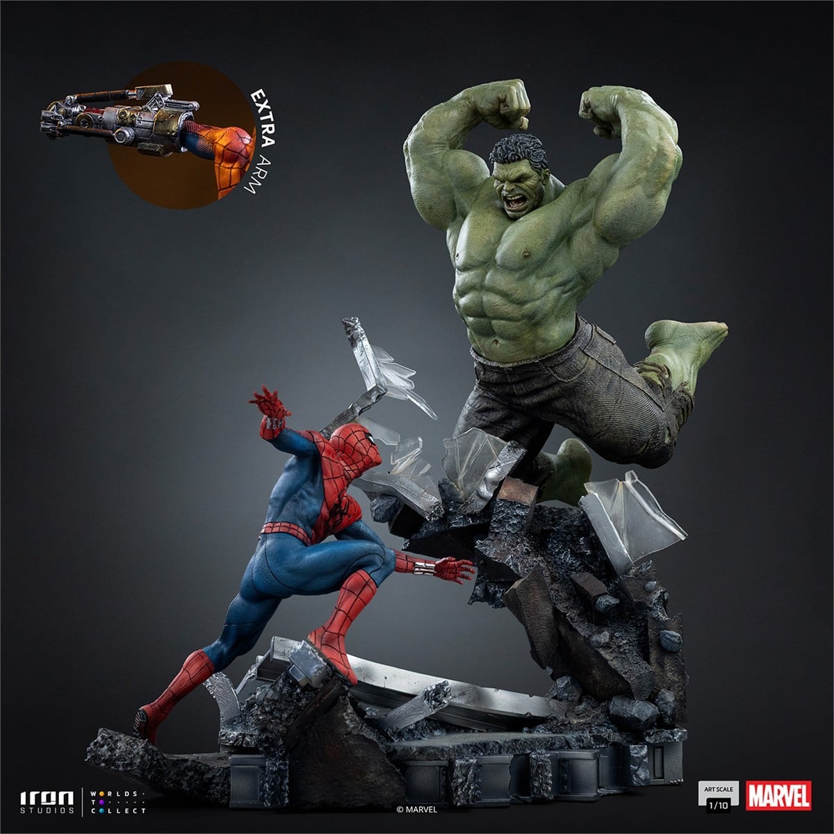 Iron Studios Marvel - Iron Studios 1/10 Scale Statue: Art Scale - Spider-Man vs Hulk [Movie / Spider-Man: Brand New Day] Bild 2