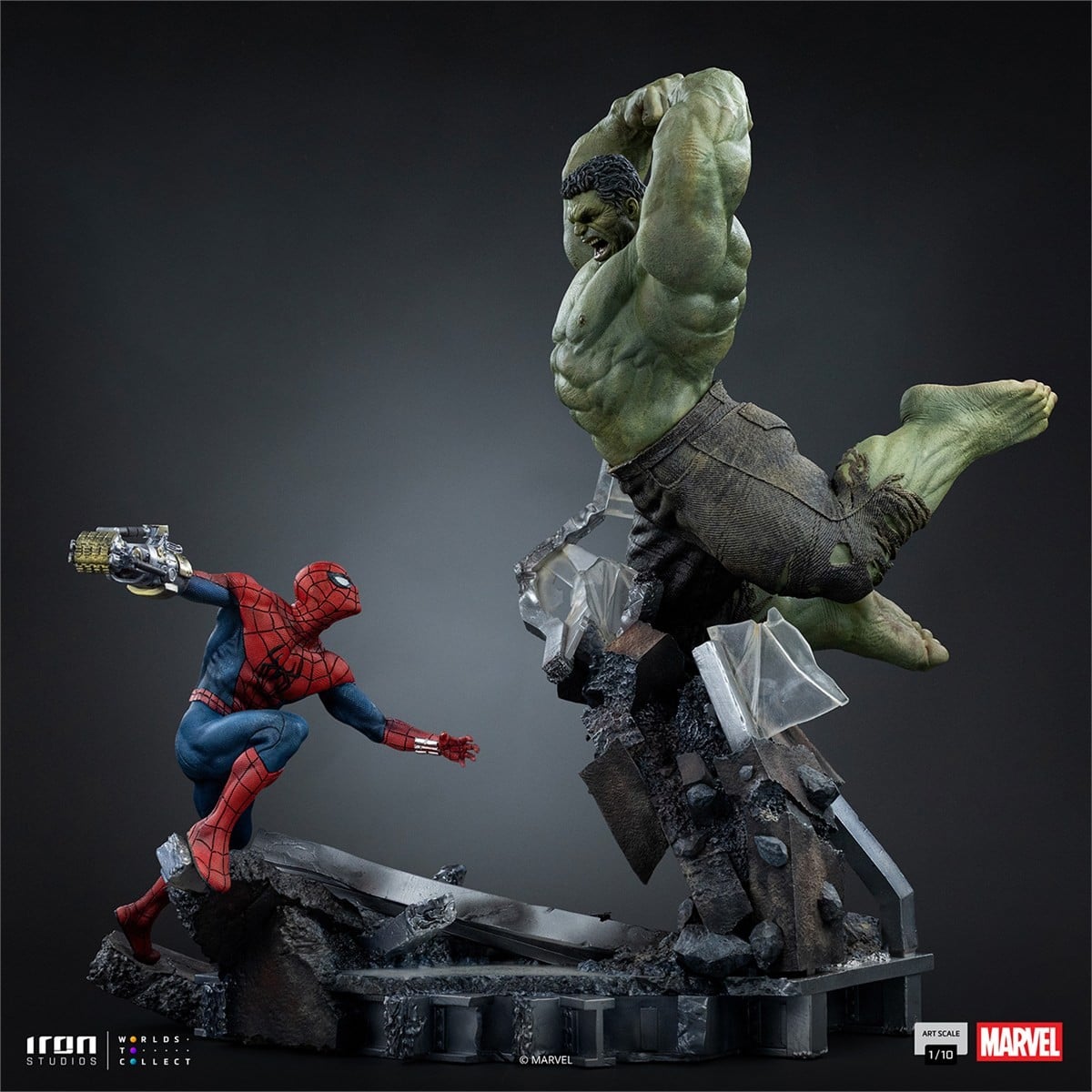 Iron Studios Marvel - Iron Studios 1/10 Scale Statue: Art Scale - Spider-Man vs Hulk [Movie / Spider-Man: Brand New Day] Bild 3