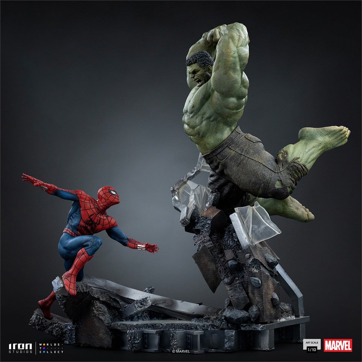 Iron Studios Marvel - Iron Studios 1/10 Scale Statue: Art Scale - Spider-Man vs Hulk [Movie / Spider-Man: Brand New Day] Bild 4