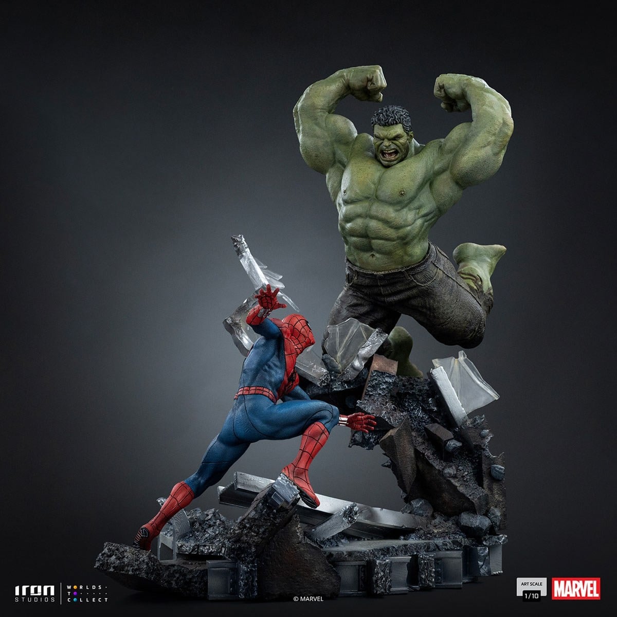 Iron Studios Marvel - Iron Studios 1/10 Scale Statue: Art Scale - Spider-Man vs Hulk [Movie / Spider-Man: Brand New Day] Bild 5