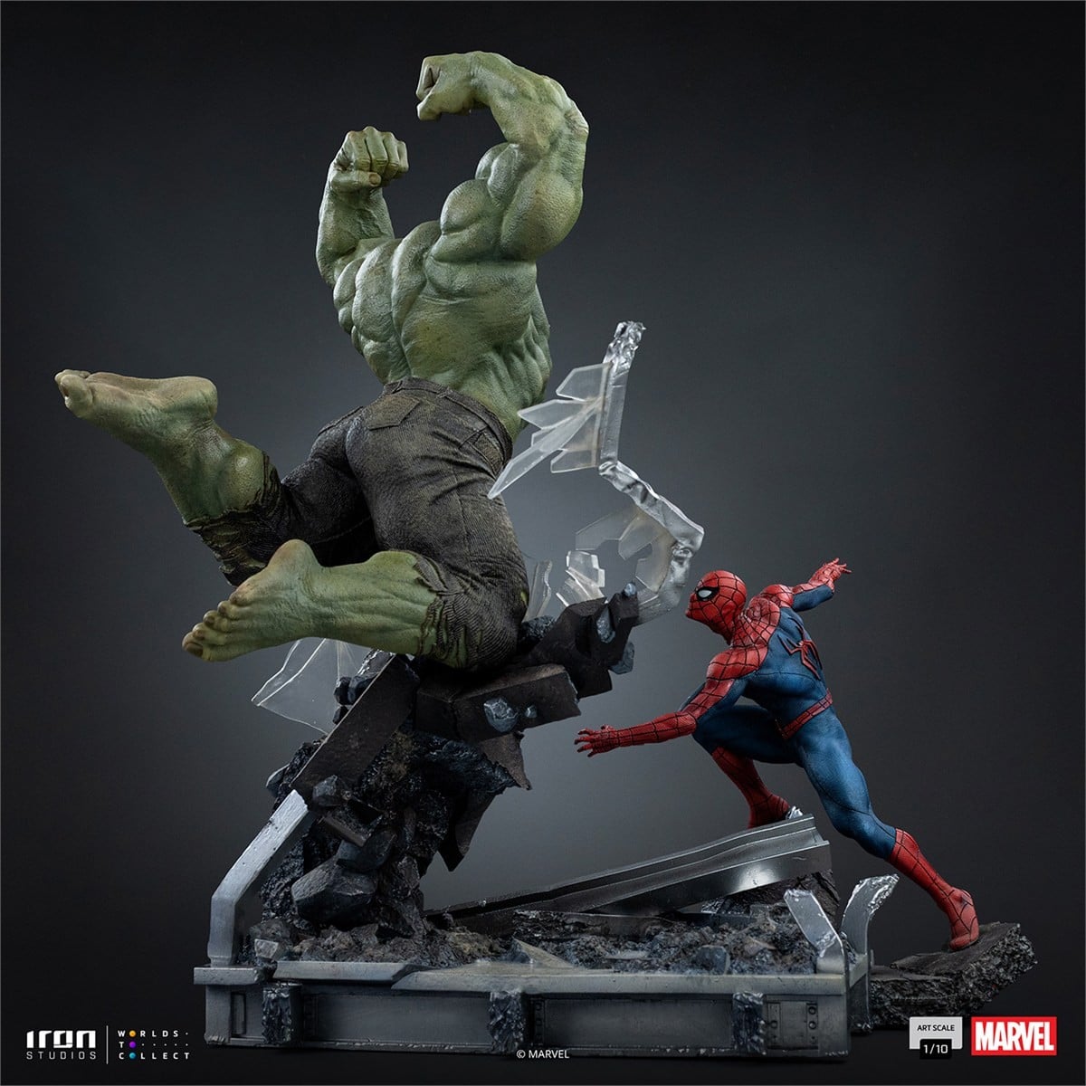Iron Studios Marvel - Iron Studios 1/10 Scale Statue: Art Scale - Spider-Man vs Hulk [Movie / Spider-Man: Brand New Day] Bild 7