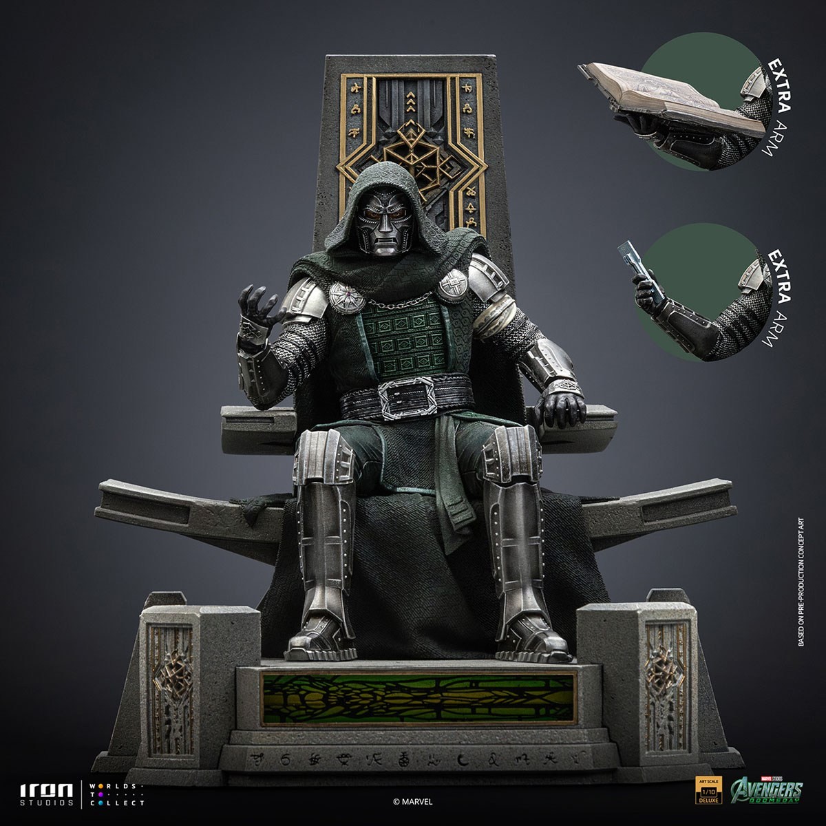Iron Studios Marvel - Iron Studios 1/10 Scale Statue: Art Scale - Doctor Doom on Throne [Movie / Avengers: Doomsday] รูปภาพ 2