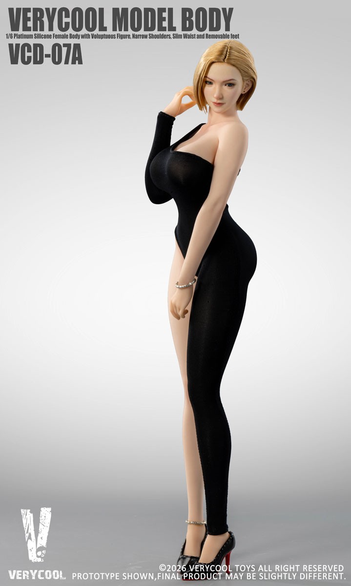Very Cool Toys Very Cool 1/6 No.7 Platinum Silicone Female Body - Pale Skin Bild 4
