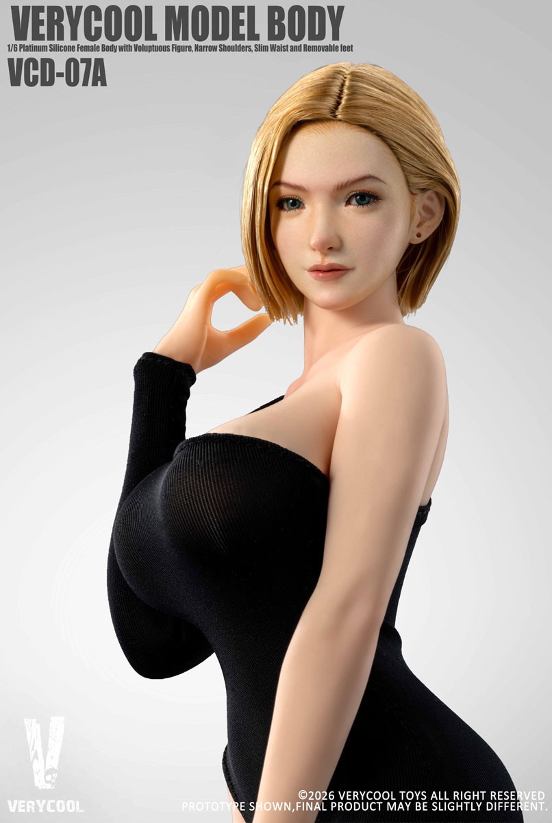 Very Cool Toys Very Cool 1/6 No.7 Platinum Silicone Female Body - Pale Skin Bild 5