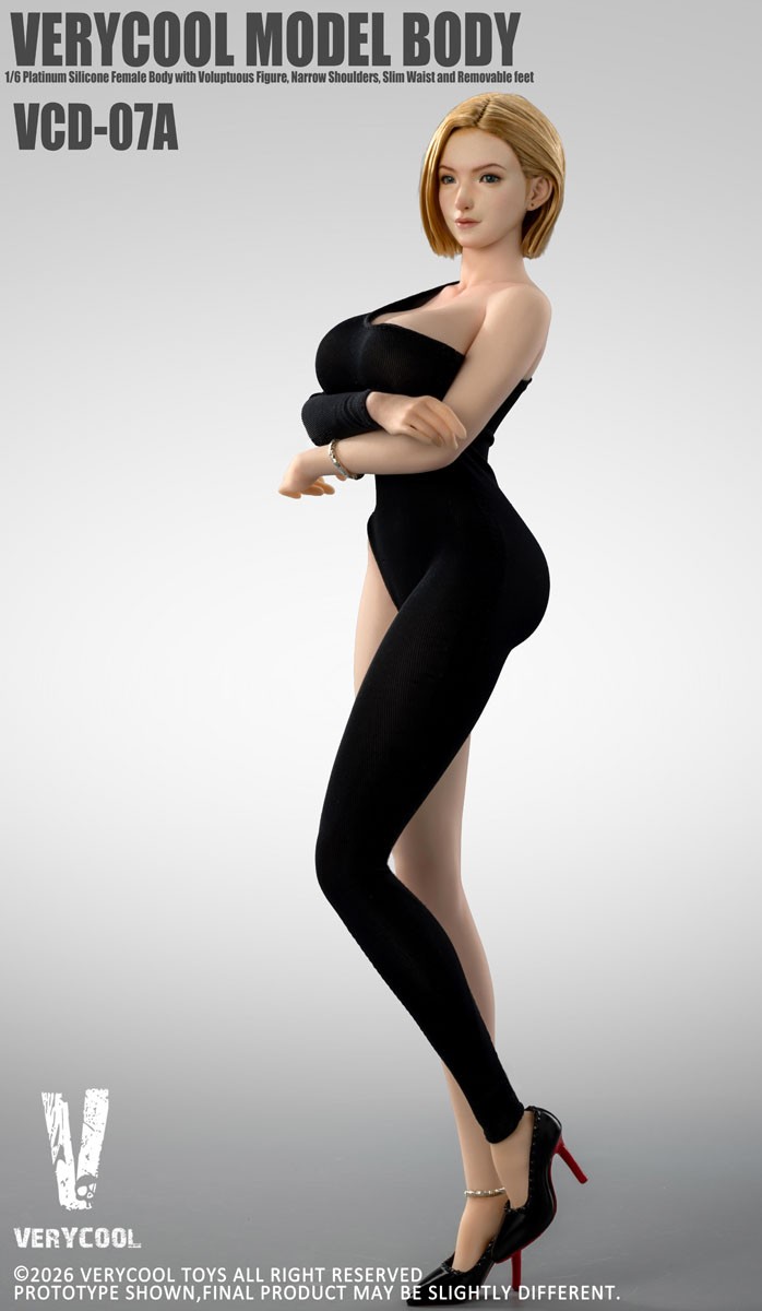 Very Cool Toys Very Cool 1/6 No.7 Platinum Silicone Female Body - Pale Skin Bild 6