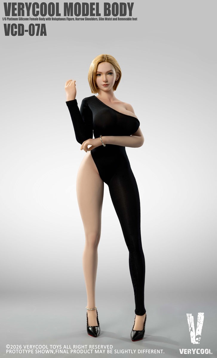 Very Cool Toys Very Cool 1/6 No.7 Platinum Silicone Female Body - Pale Skin Bild 7