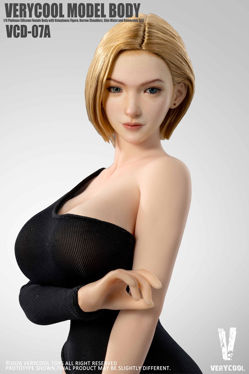 Very Cool Toys Very Cool 1/6 No.7 Platinum Silicone Female Body - Pale Skin Bild 8