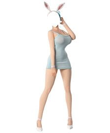Very Cool Toys Very Cool 1/6 No.7 Platinum Silicone Female Body - Pale skin, blue dress (Fashion Doll)