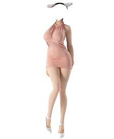 Very Cool Toys Very Cool 1/6 No.7 Platinum Silicone Female Body - Pale skin, pink dress Bild 1