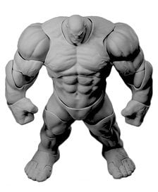 WIND TOYS WIND TOYS 1/12 Titan Super Action Muscle Body - Gray skin (Fashion Doll)