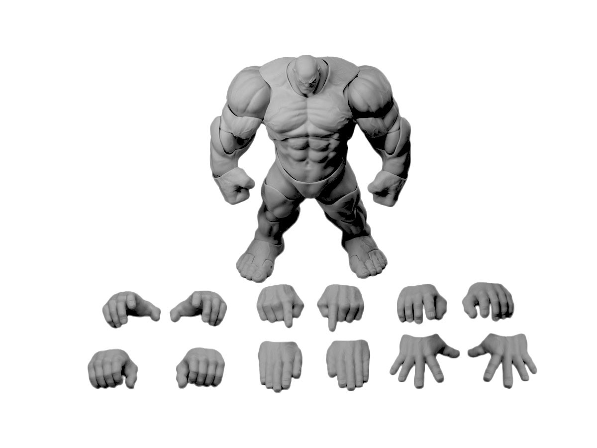 WIND TOYS WIND TOYS 1/12 Titan Super Action Muscle Body - Gray skin รูปภาพ 2