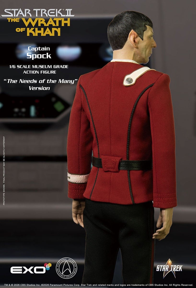 EXO-6 Hyper Realistic Action Figure Star Trek II: The Wrath of Khan Captain Spock `The Needs of the Many` Version รูปภาพ 3