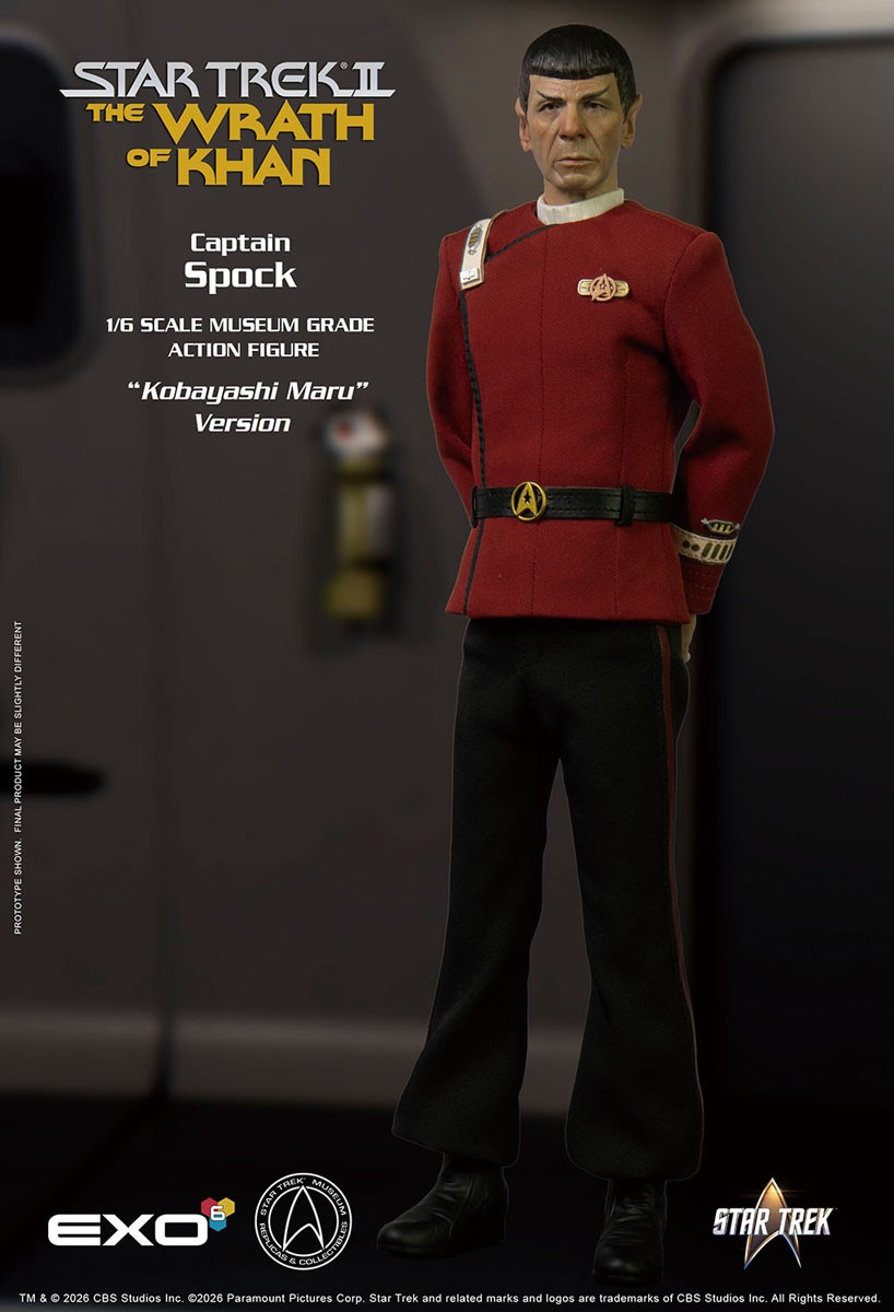 EXO-6 Hyper Realistic Action Figure Star Trek II: The Wrath of Khan Captain Spock `Kobayashi Maru` Version รูปภาพ 2