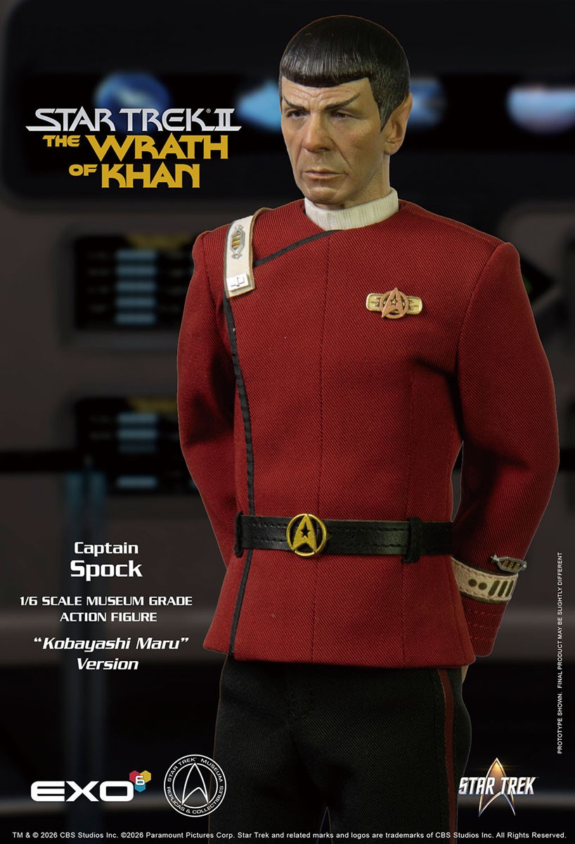 EXO-6 Hyper Realistic Action Figure Star Trek II: The Wrath of Khan Captain Spock `Kobayashi Maru` Version รูปภาพ 4