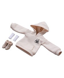 Snail Shell `Devil`s Whisper` Series Print Hoodie Set (Beige) (Beige) (DOLL ACCESSORY) (Figure)