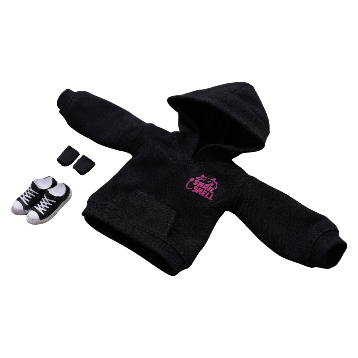 Snail Shell `Devil`s Whisper` Series Print Hoodie Set (Black) (DOLL ACCESSORY) (Figure) 圖片 2