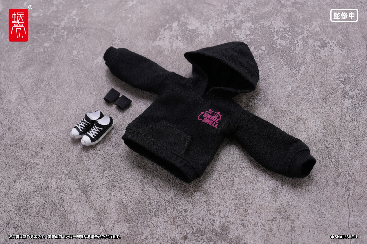 Snail Shell `Devil`s Whisper` Series Print Hoodie Set (Black) (DOLL ACCESSORY) (Figure) 圖片 3