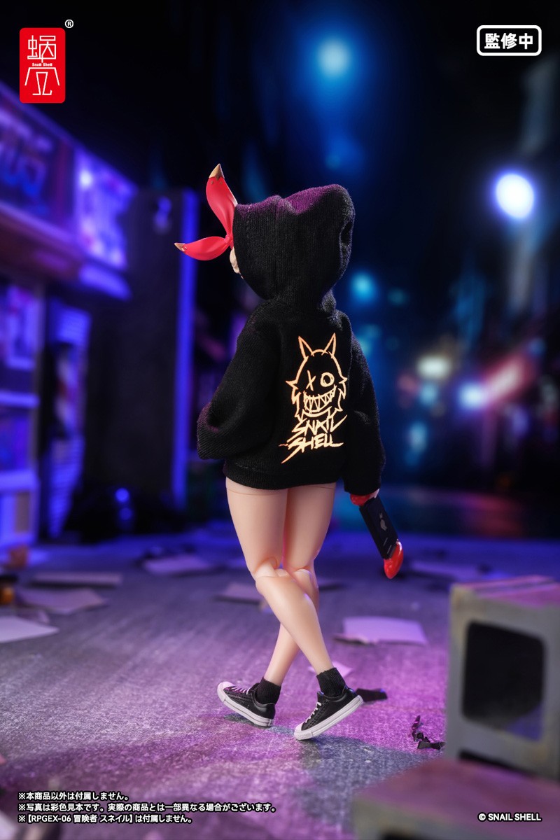 Snail Shell `Devil`s Whisper` Series Print Hoodie Set (Black) (DOLL ACCESSORY) (Figure) 圖片 7