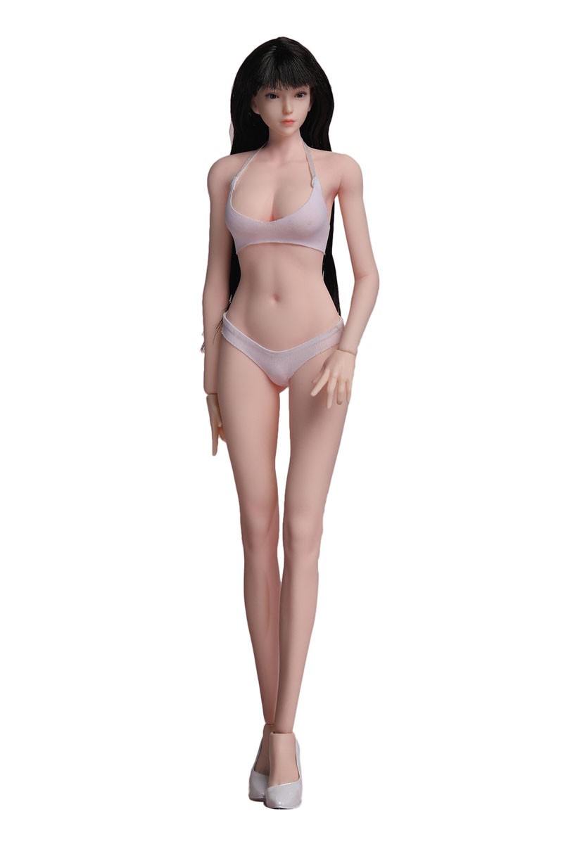 Puzzle Toys Puzzle Toys 1/6 LSR Seamless Female Body Set with Head (Pink-White) (Fashion Doll) hình ảnh 2