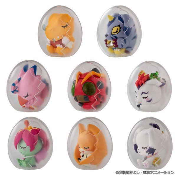 MegaHouse MEGA EGG FIGURE Digimon Adventure Oyasumi Digicolle! (Set of 8) (Figure) image 3