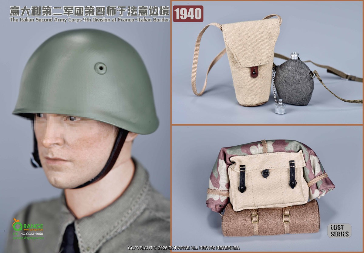 Q Orange QO Toys Q Orange QO Toys 1/6 Outfit Set: Italian Army. 2nd Corps, 4th Division, 33rd Infantry Regiment - French - Italian Border. 1940 รูปภาพ 5