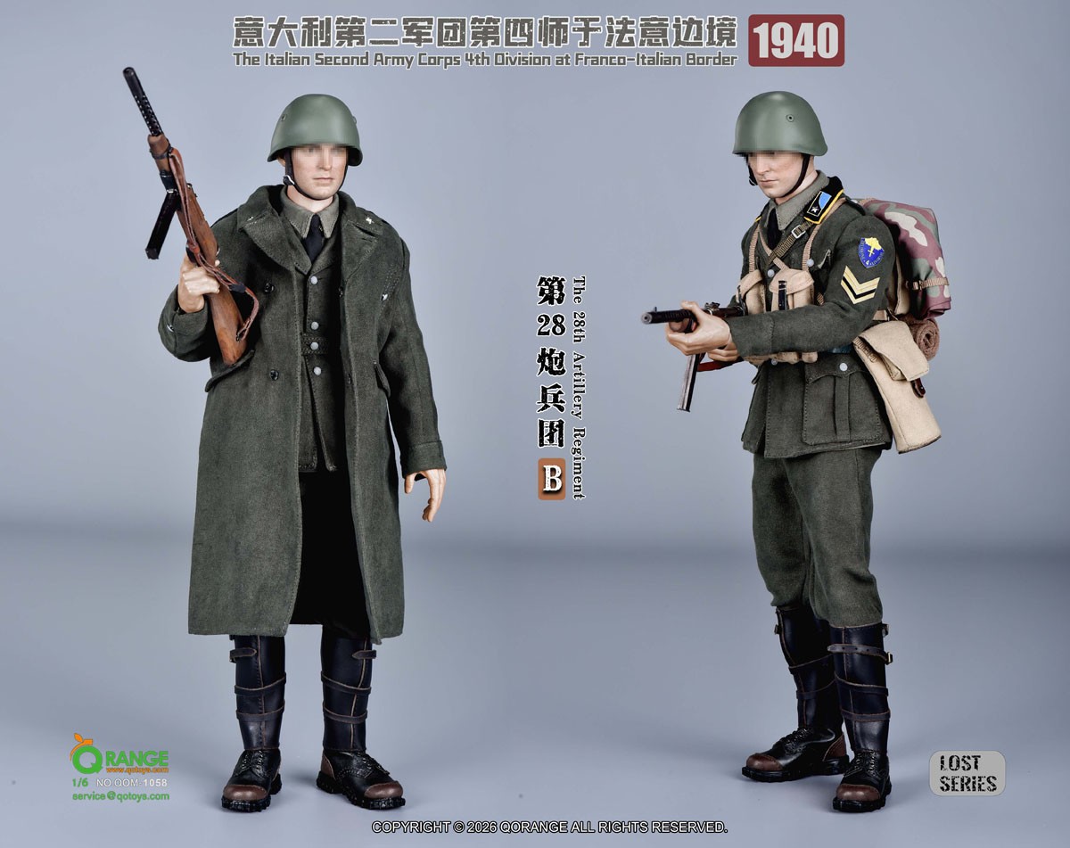 Q Orange QO Toys Q Orange QO Toys 1/6 Outfit Set: Italian Army, 2nd Corps, 4th Division, 28th Artillery Regiment - French-Italian Border, 1940 Bild 6
