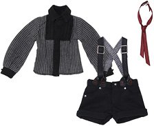 Azone International PNXS `Boy Who Chases Stars` Set III (Black Stripe x Black) Bild 1