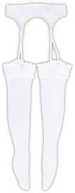 Azone International Q`z Knit Garter Stockings (White x White) (Fashion Doll) Bild 1
