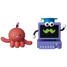 Medicom Toy UDF No.992 Kyoiku Bangumi Pauru &amp; Hakase (Completed)