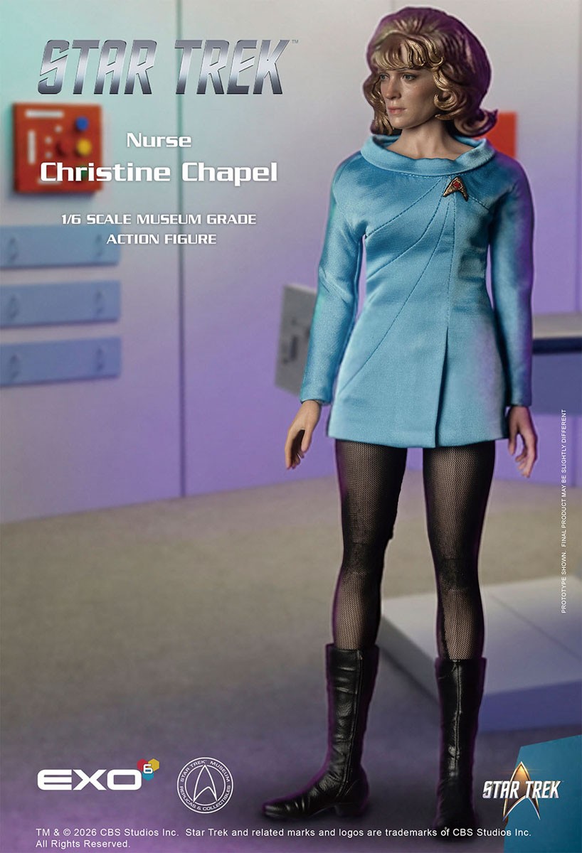 EXO-6 Hyper Realistic Action Figure Star Trek Nurse Christine Chapel รูปภาพ 3