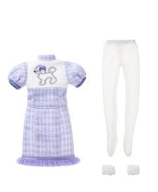 Azone International BonBons Dapper Poodle Mini Dress Set (Iced Lavender)