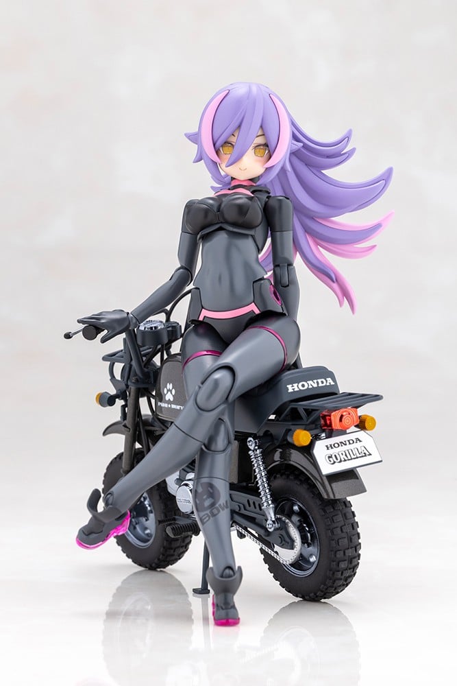 Kotobukiya PUNI MOFU RACING LANG with Honda Z50J Gorilla (Plastic model) imagen 2
