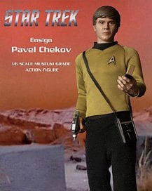 EXO-6 Hyper Realistic Action Figure Star Trek Ensign Pavel Chekov (Completed) imagen 1